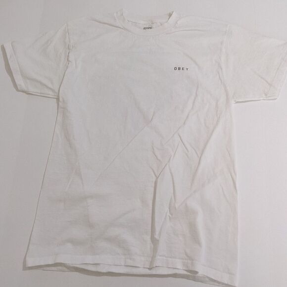 Obey & Dissent Tiger T-shirt White Size Medium - Picture 3 of 4